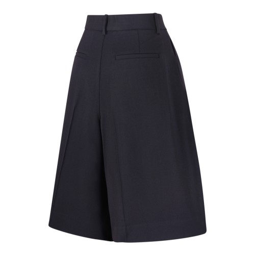Black Tailored Bermuda Shorts.