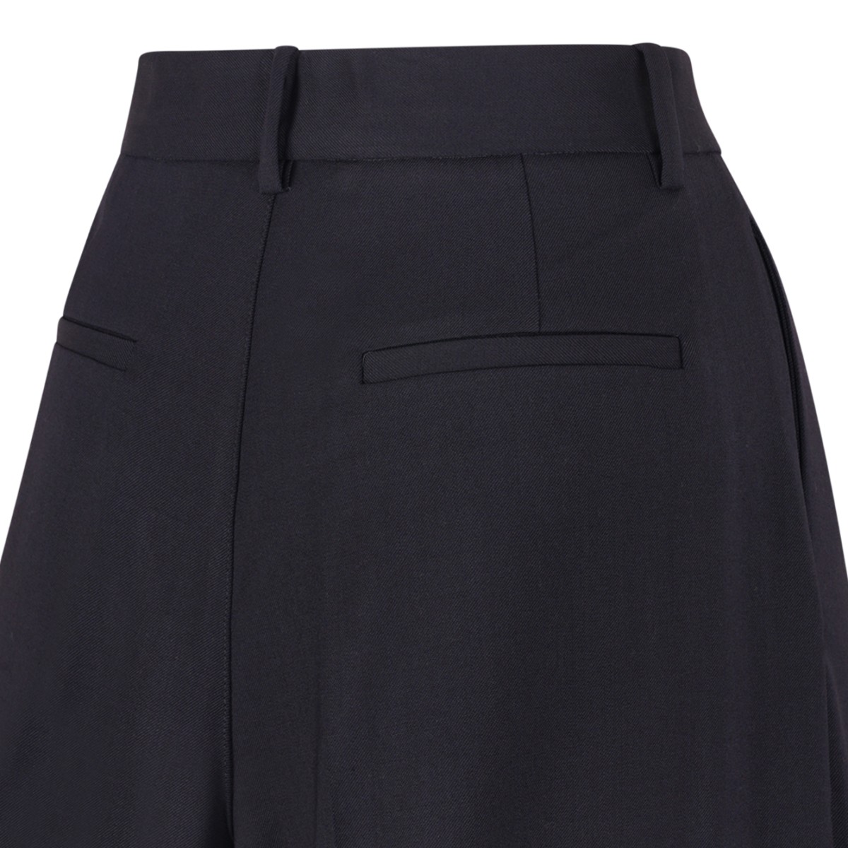 Black Tailored Bermuda Shorts.