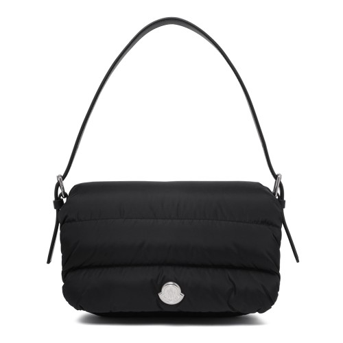 Black Quilted Shoulder Bag.