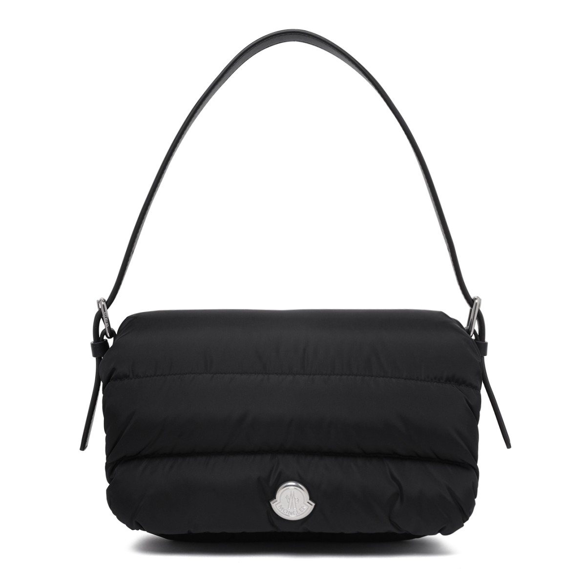 Black Quilted Shoulder Bag.