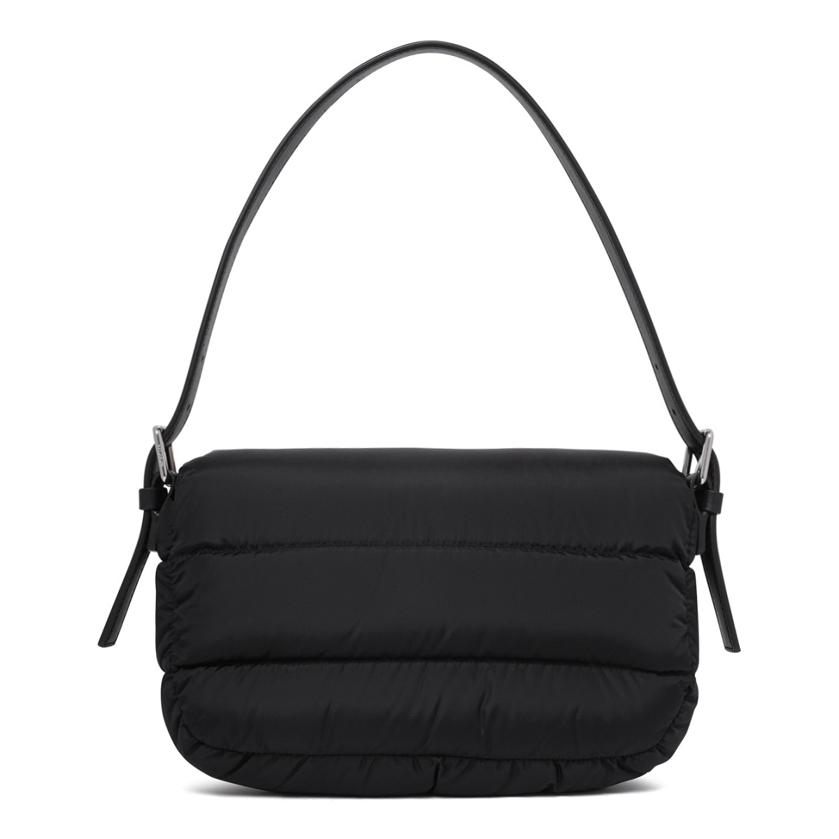 Black Quilted Shoulder Bag.