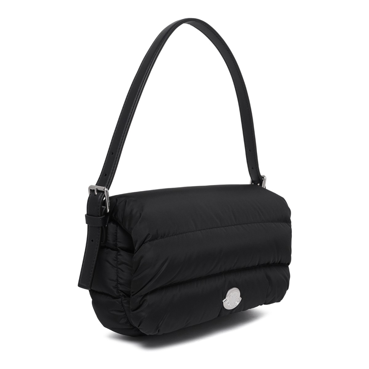 Black Quilted Shoulder Bag.