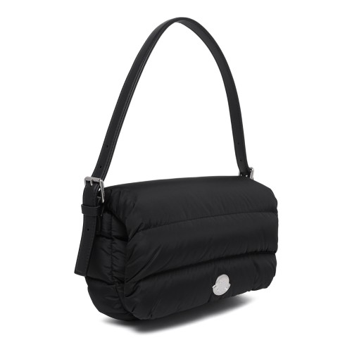 Black Quilted Shoulder Bag.