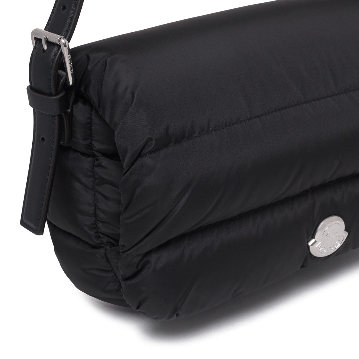 Black Quilted Shoulder Bag.