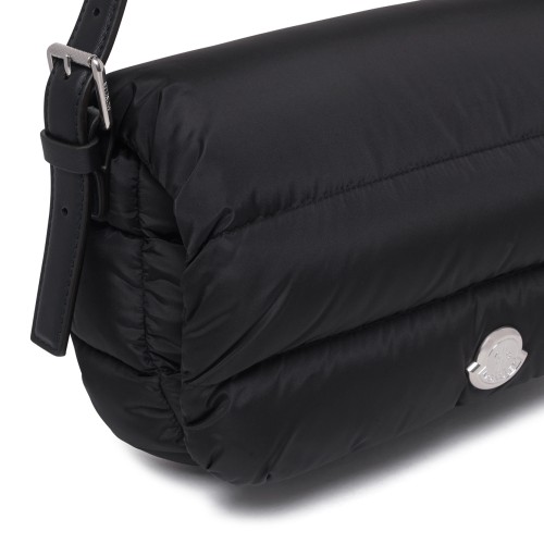 Black Quilted Shoulder Bag.