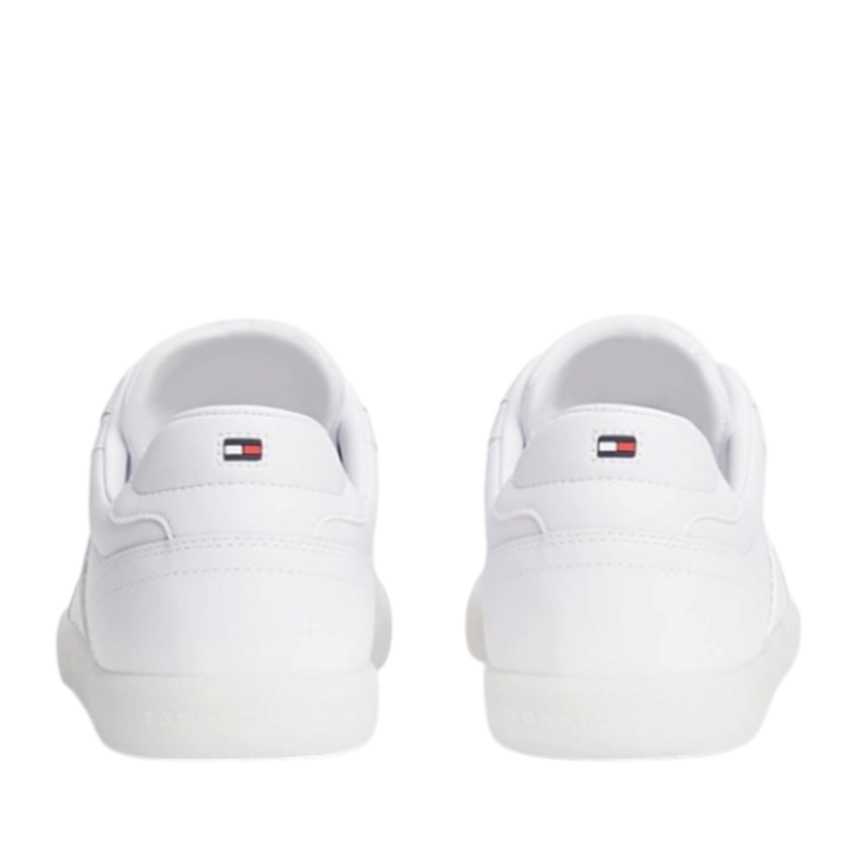 White Low-Top Sneakers.