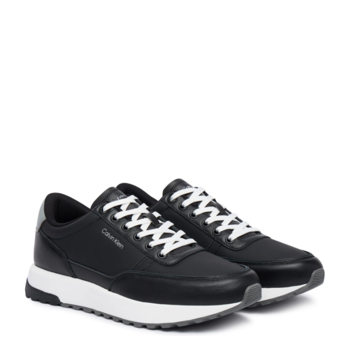 Black Leather Sneakers.