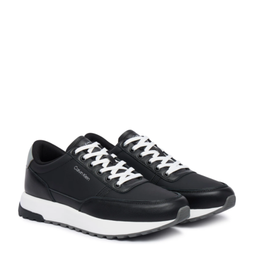 Black Leather Sneakers.