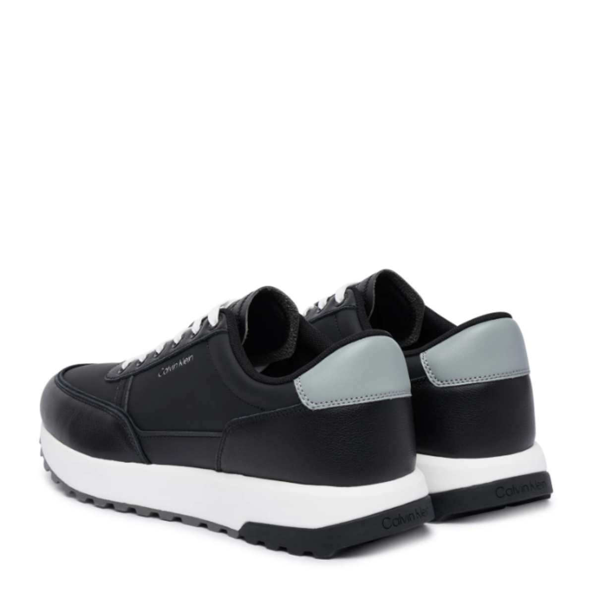 Black Leather Sneakers.