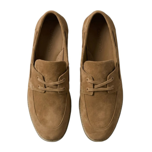 Brown Suede Loafers.