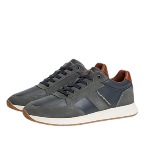 Grey and Navy Sneakers. 2