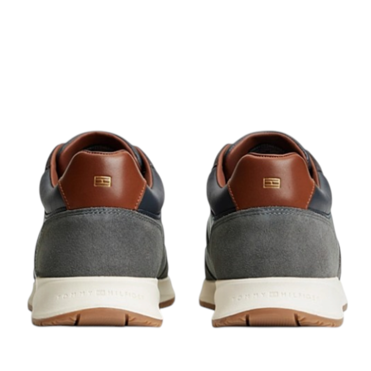 Grey and Navy Sneakers.
