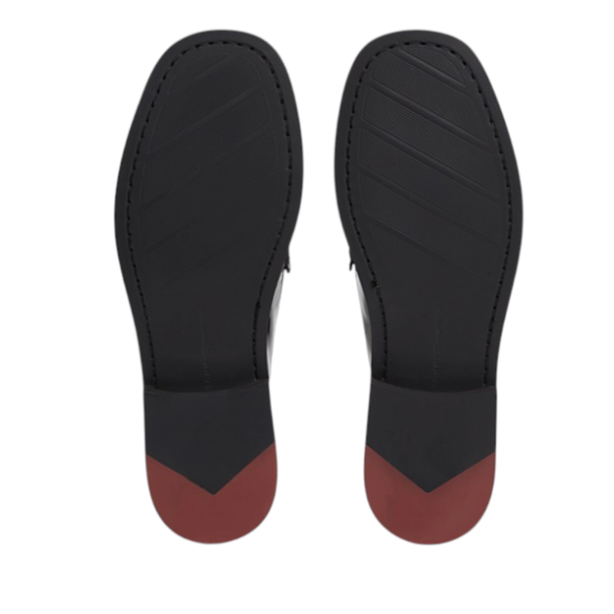 Black Patent Leather Loafers.