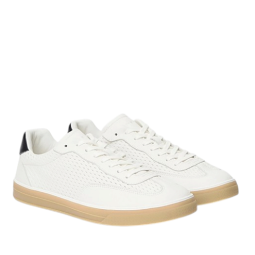White Leather Sneakers.