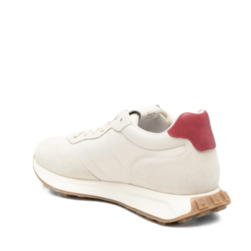 White and Beige Sneakers.