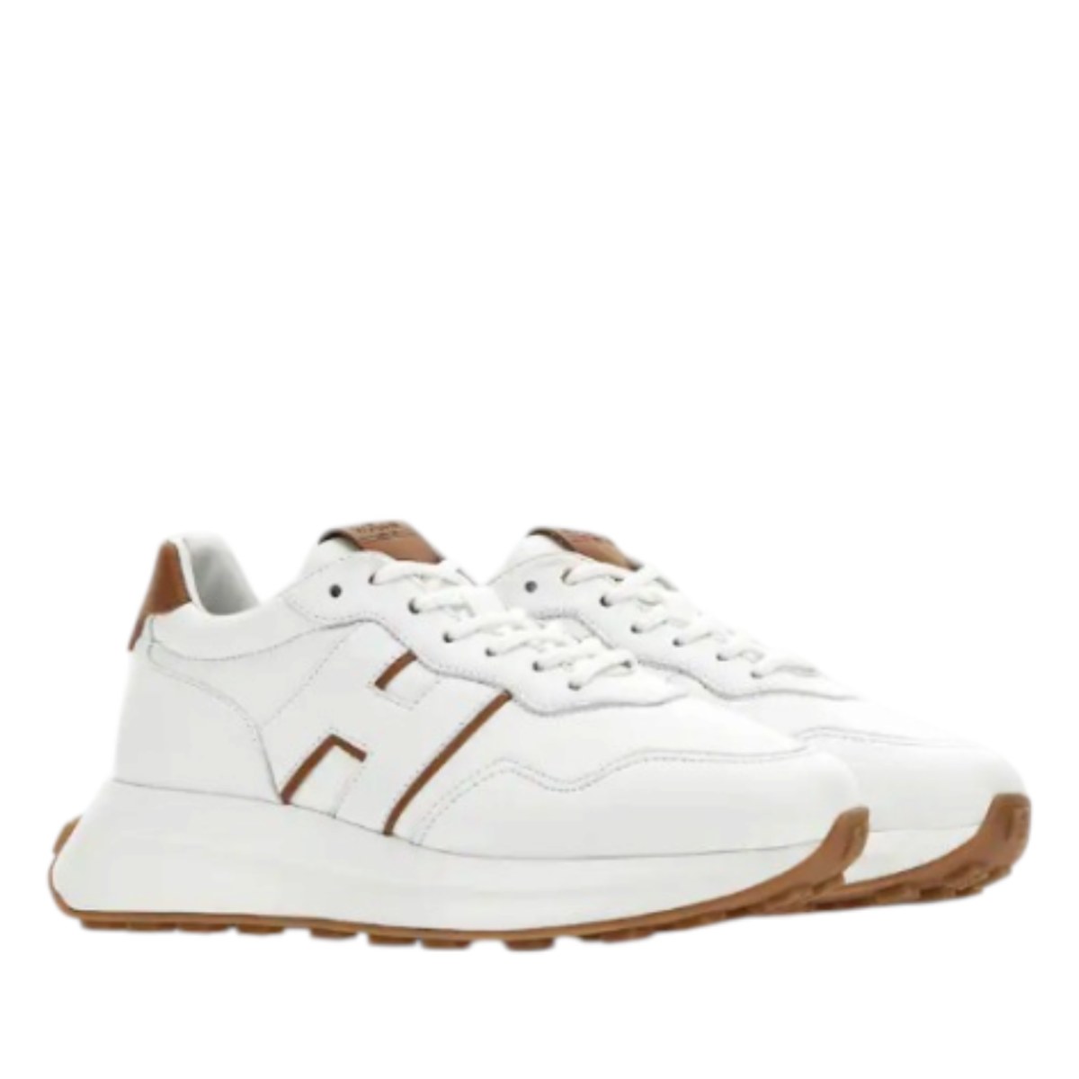 White Leather Sneakers.
