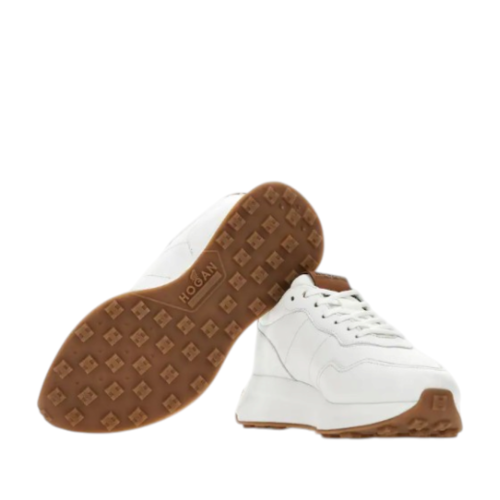 White Leather Sneakers.
