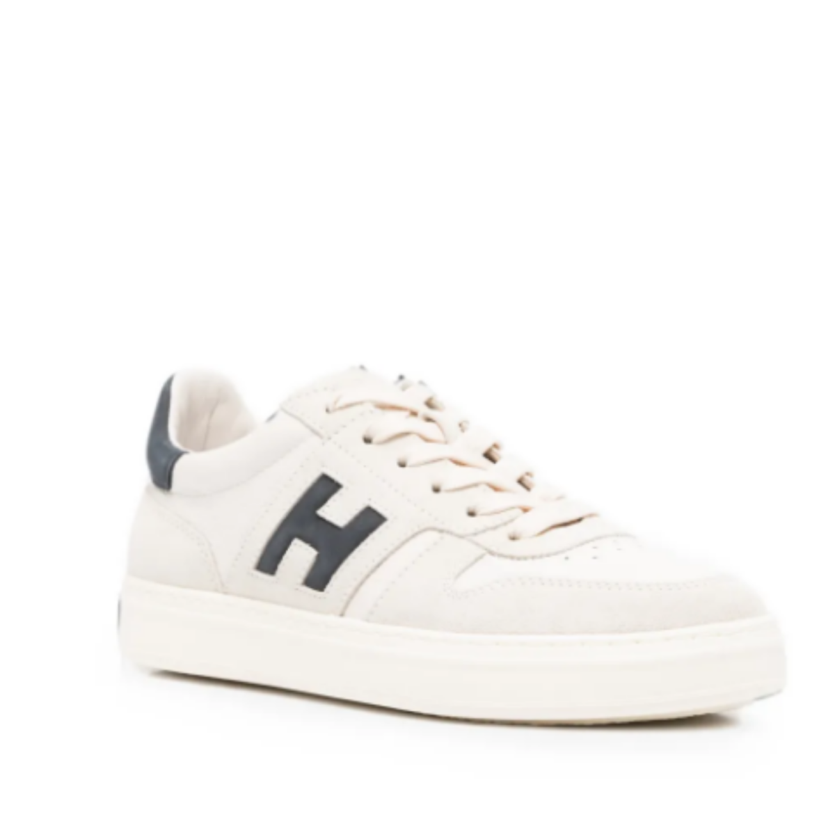 White Leather Sneakers.