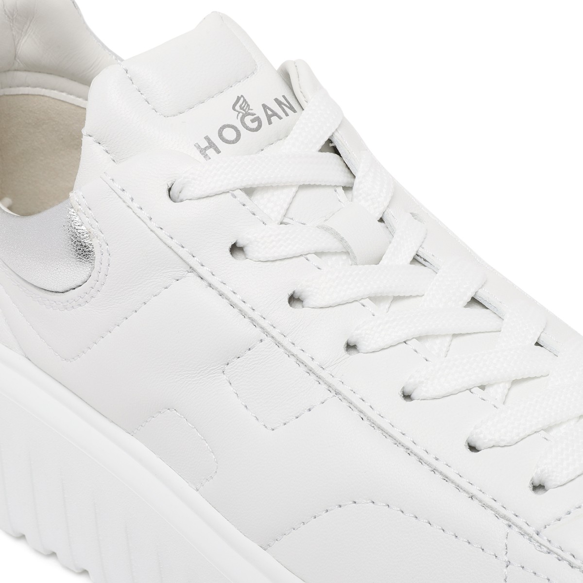 White Platform Sneakers.