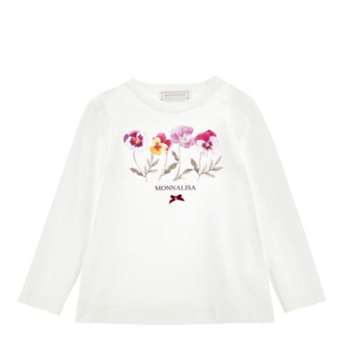 White Floral Logo Sweatshirt.