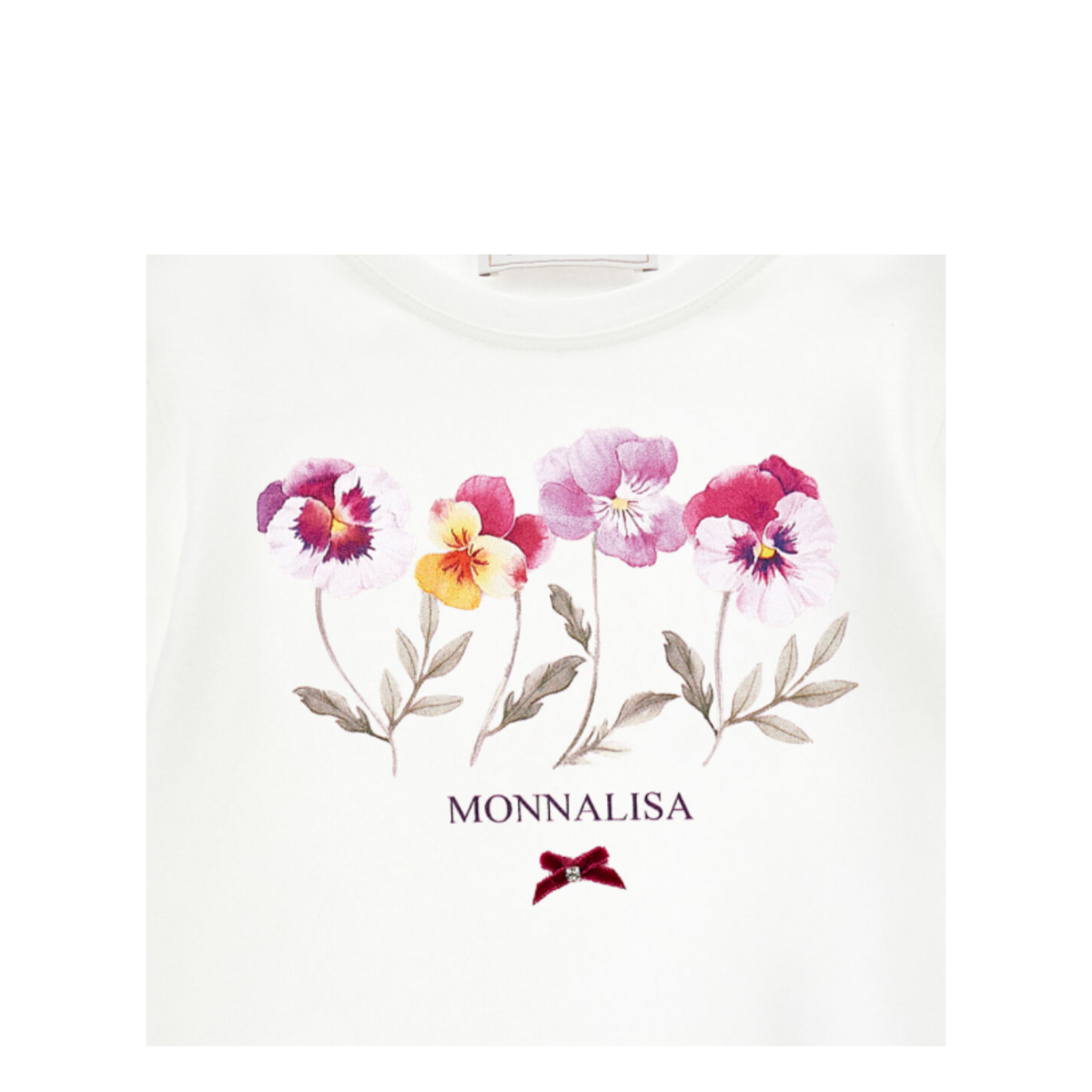 White Floral Logo Sweatshirt.