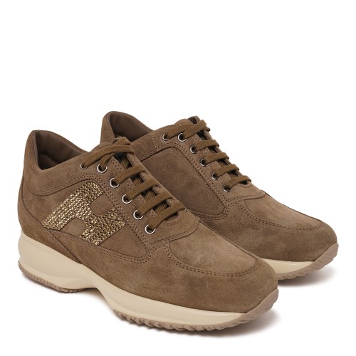 Brown Suede Sneakers. 2