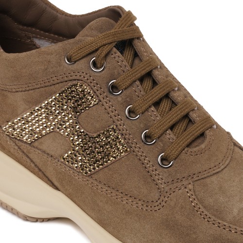 Brown Suede Sneakers.