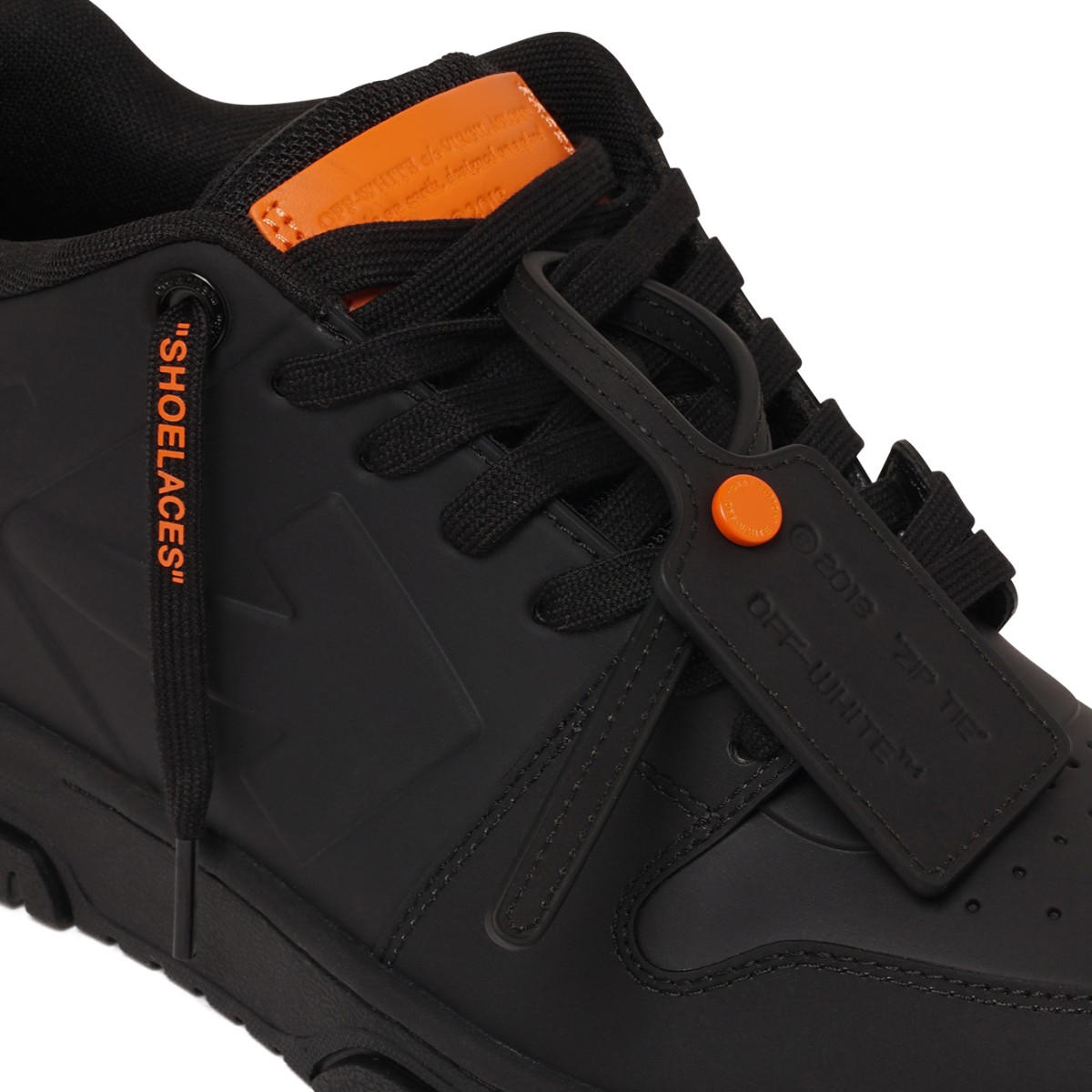 Black Leather Sneakers.