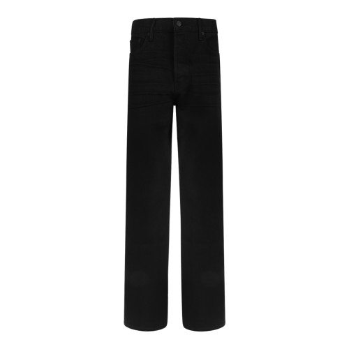 Black Straight-Leg Trousers.