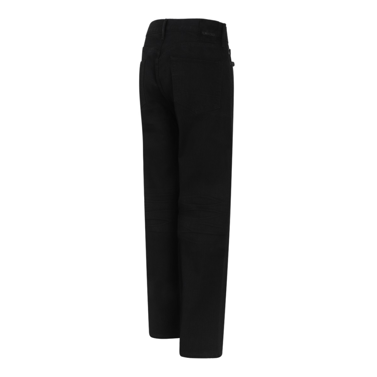 Black Straight-Leg Trousers.