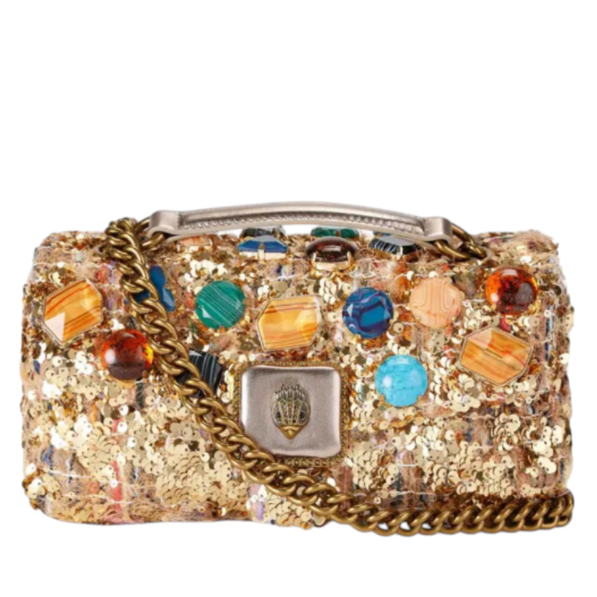Gold Embellished Shoulder Bag.C
