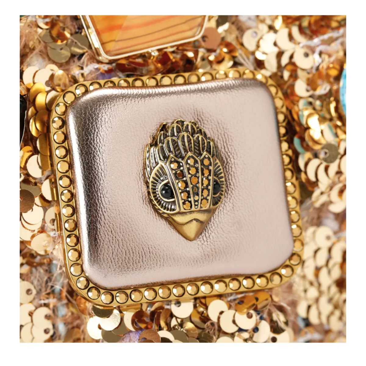 Gold Embellished Shoulder Bag.C