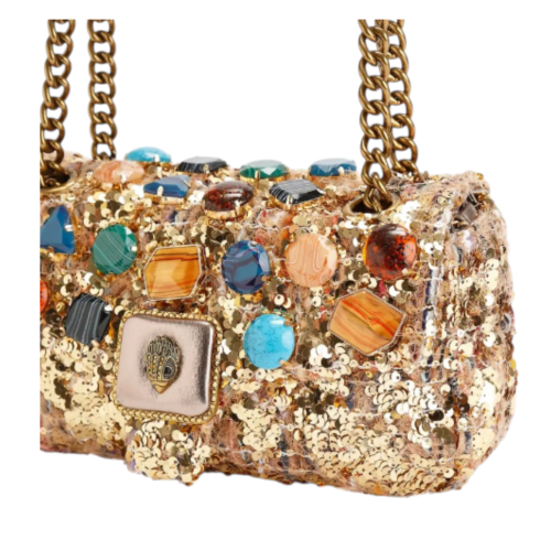 Gold Embellished Shoulder Bag.C
