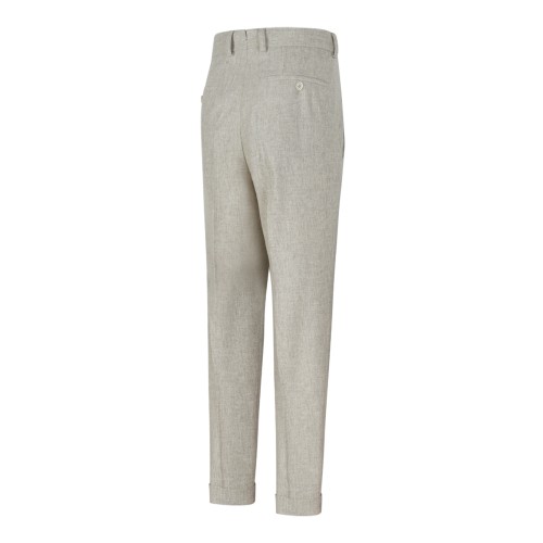 Light Grey Tailored Trousers.