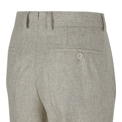 Light Grey Tailored Trousers.