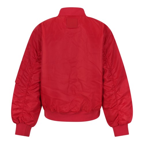 Red Bomber Jacket.