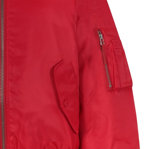 Red Bomber Jacket.