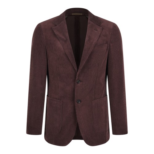 Burgundy Tailored Blazer.