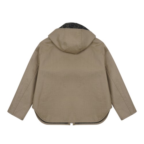 Beige Hooded Jacket. 2