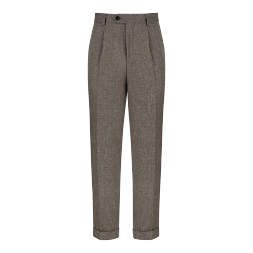 Brown Tailored Trousers.