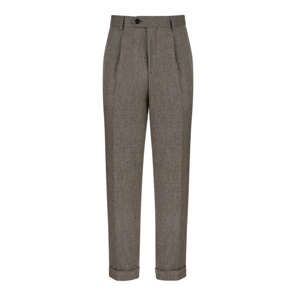 Brown Tailored Trousers.