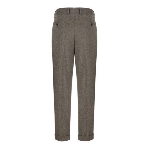 Brown Tailored Trousers. 2