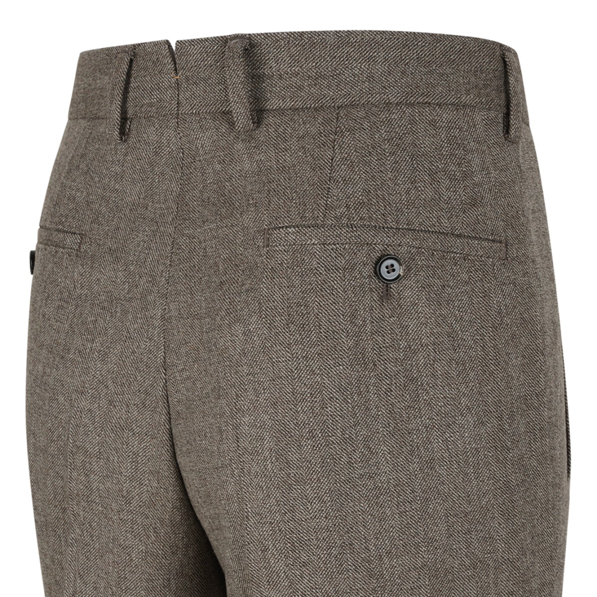 Brown Tailored Trousers.