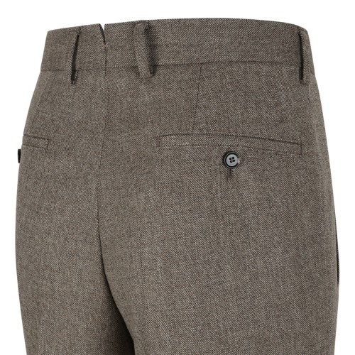 Brown Tailored Trousers.