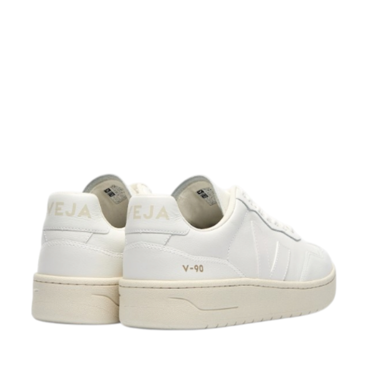 White Leather Sneakers.