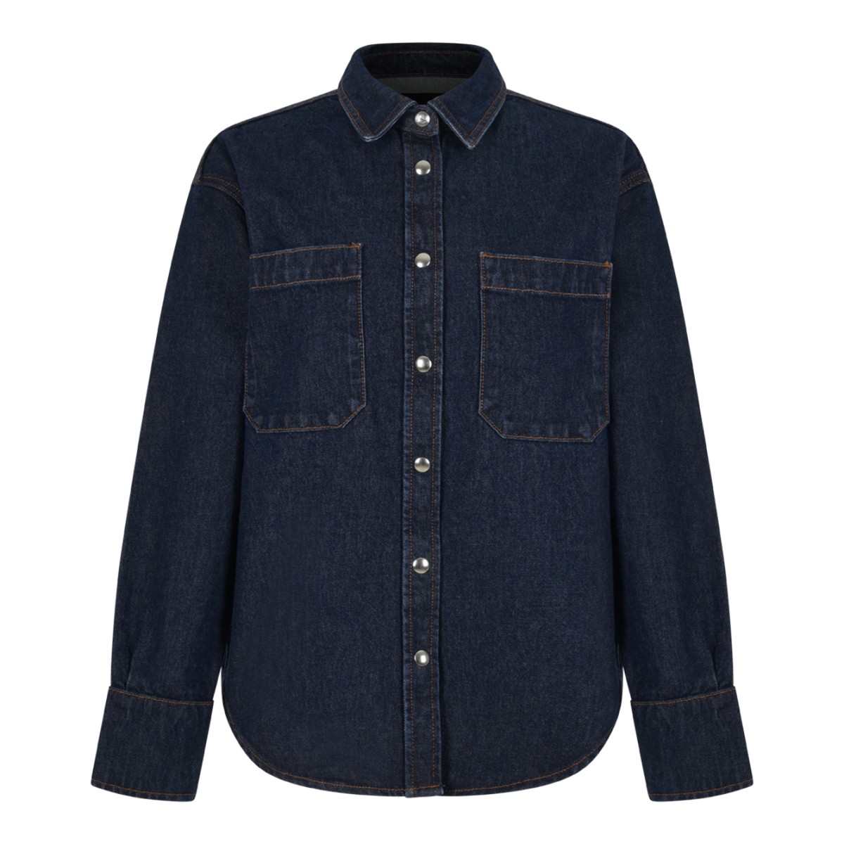 Dark Blue Denim Shirt.