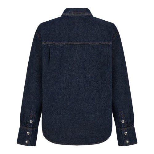 Dark Blue Denim Shirt. 2