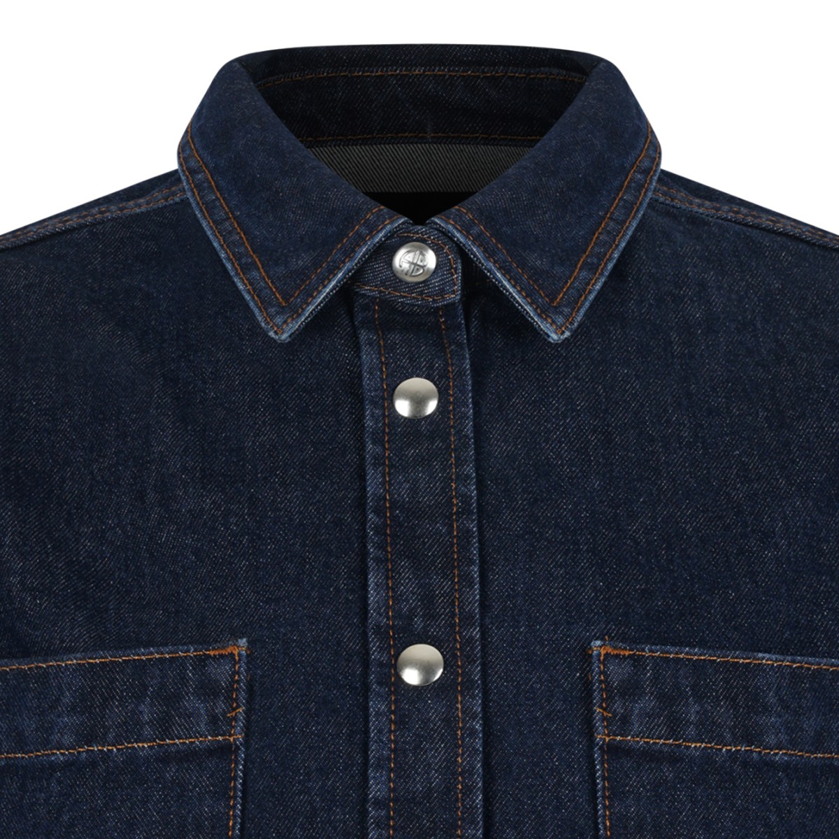Dark Blue Denim Shirt.
