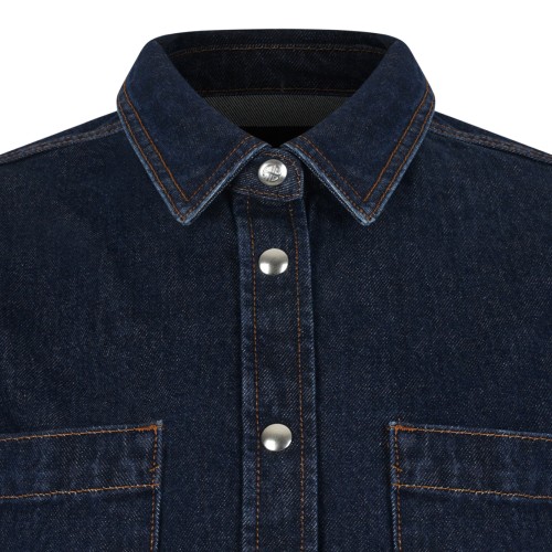 Dark Blue Denim Shirt.