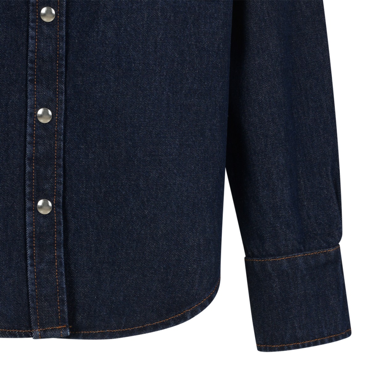 Dark Blue Denim Shirt.